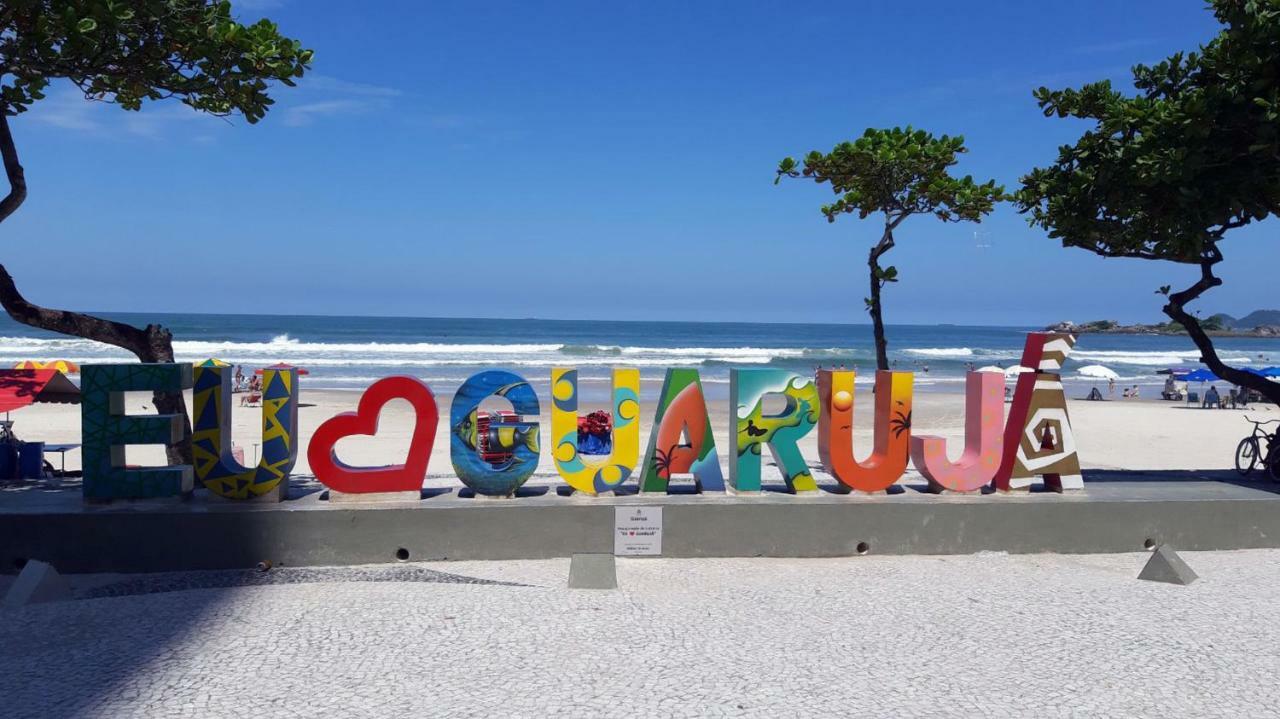 Pitangueiras - Apto. Frente Mar Guarujá Kültér fotó